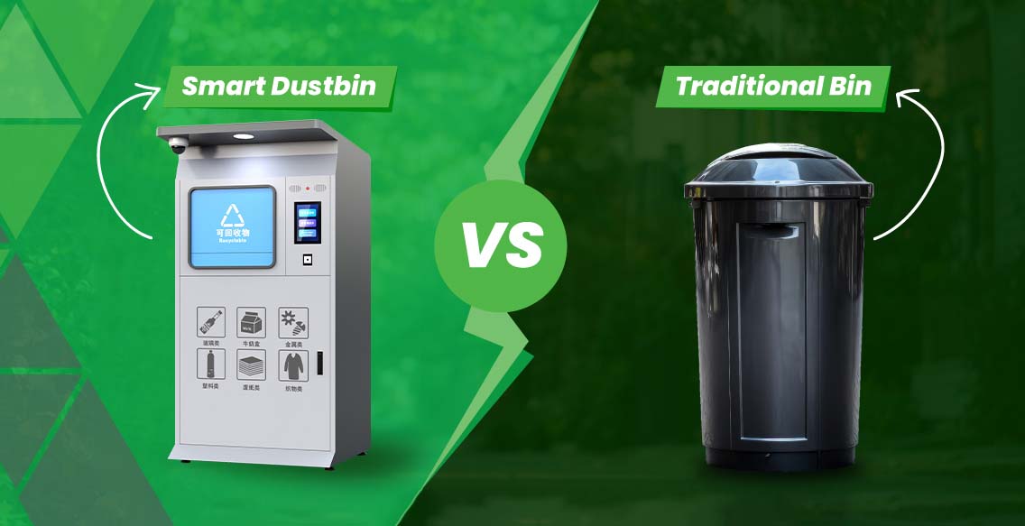 Bins de basura inteligente vs. Contenedores tradicionales: ¿Por qué el futuro pertenece a la eco-tecnología inteligente?