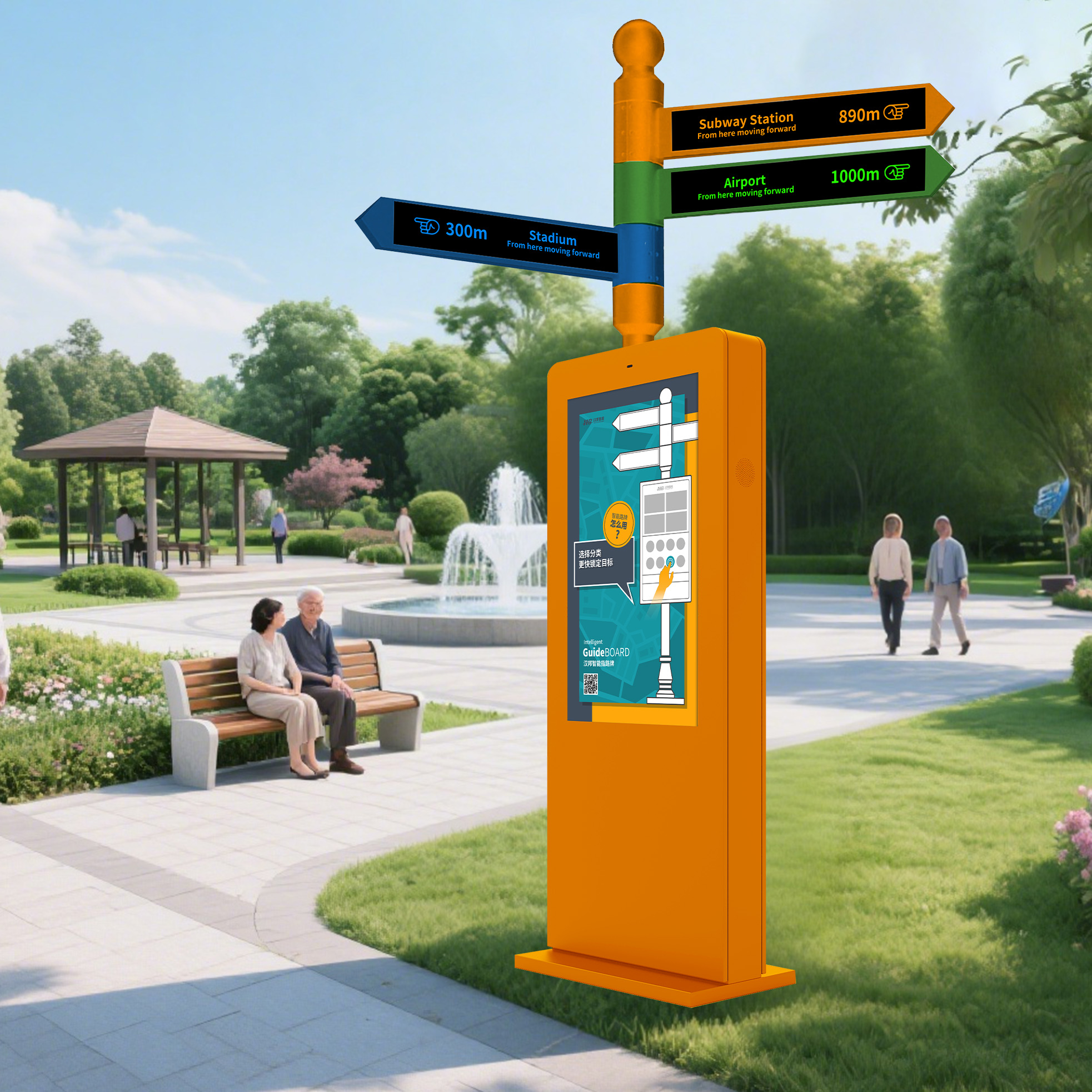 Señalización inteligente de orientación: la guía inteligente para la navegación urbana moderna