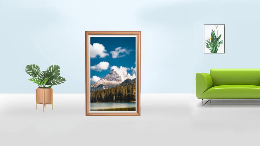 Pantalla de marco electrónico - Representación de arte digital