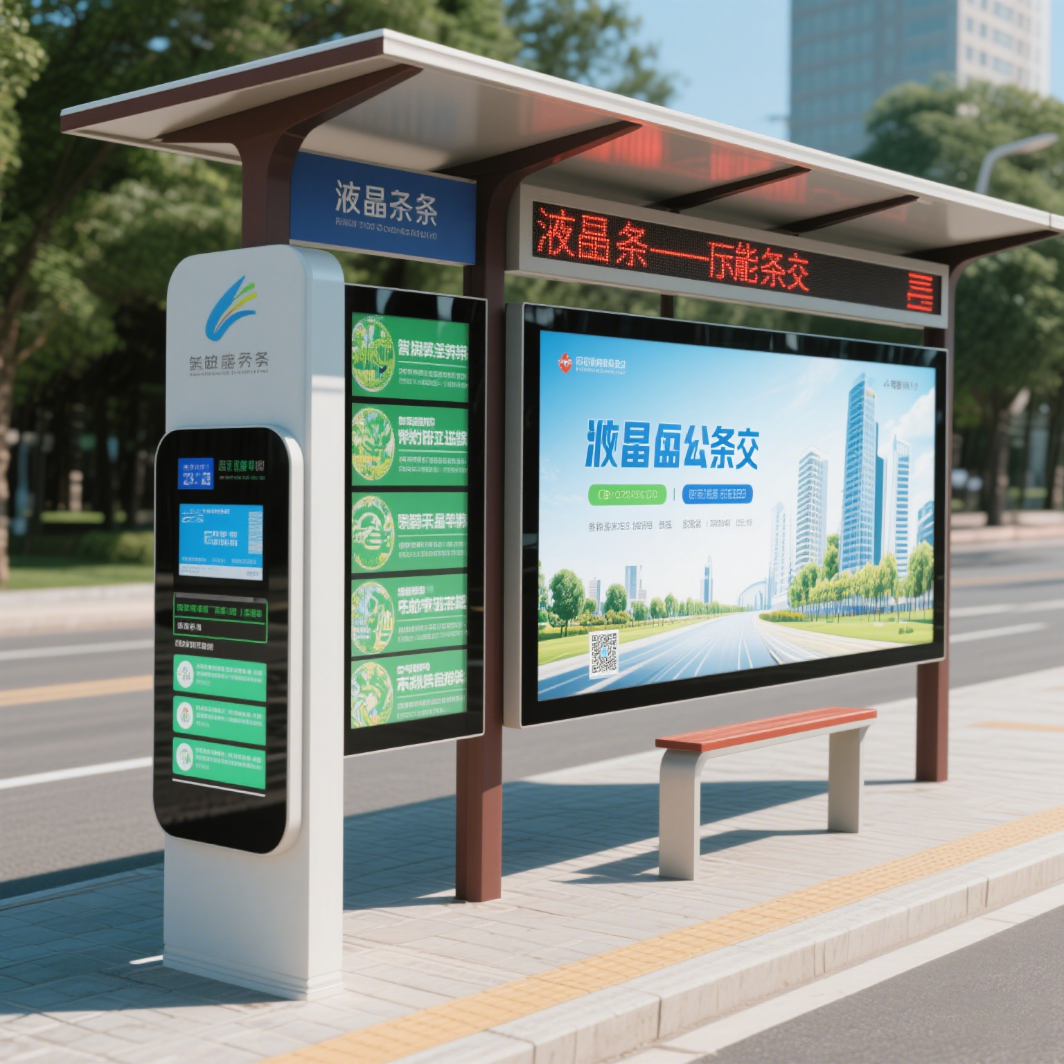 条形屏站牌应用