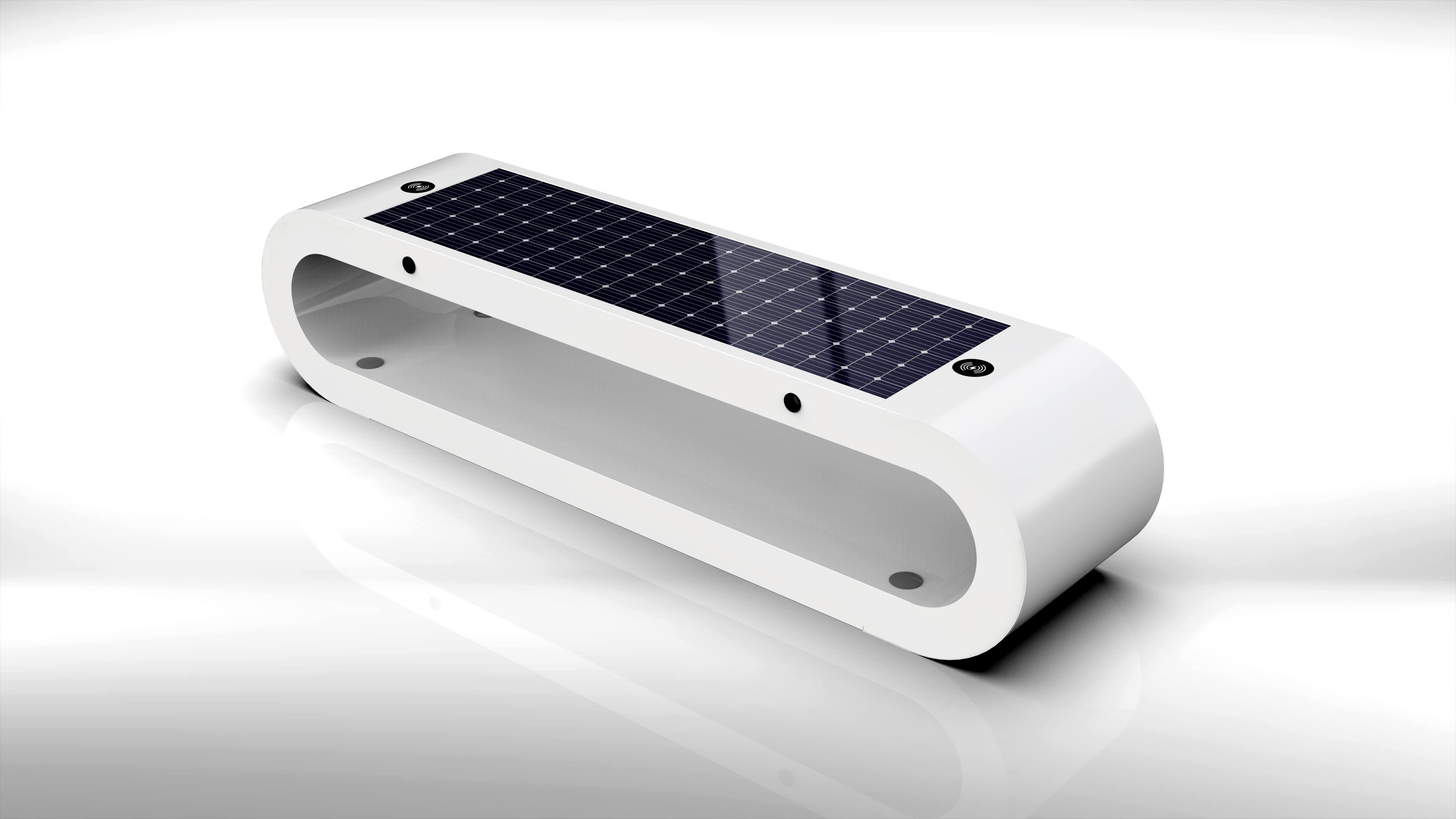 Los asientos inteligentes que funcionan con energía solar muestran su 'estilo tecnológico'